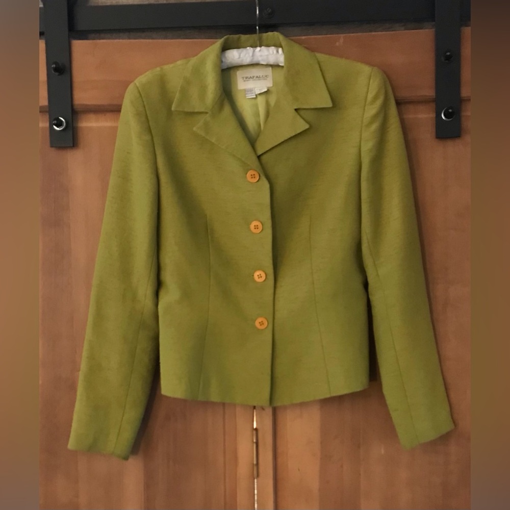 Trafaluc Made in Spain Linen Look Dress Jacket Size 8